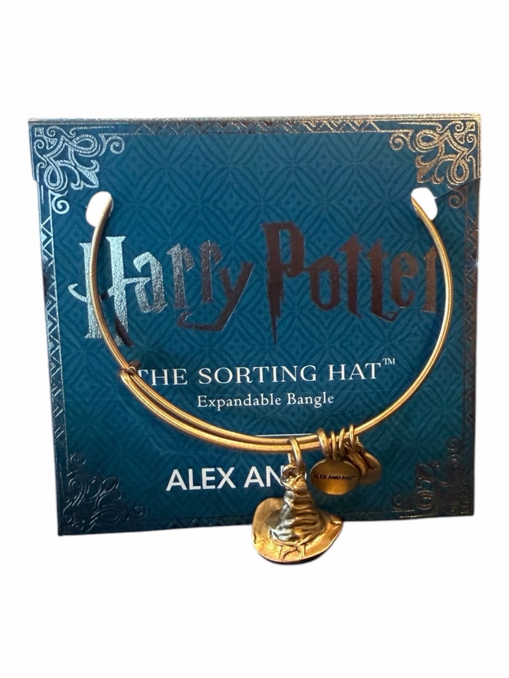 Alex and Ani Harry Potter The Sorting Hat Expandable Gold Bangle Bracelet